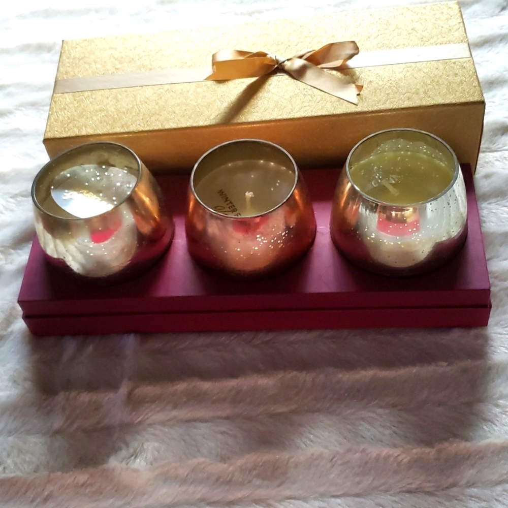 $5 if bundled. Three candle set in gift box